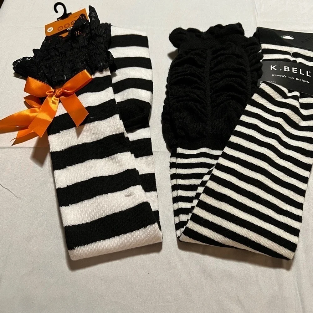 Halloween Themed Over-the-Knee Socks Bundle NWT